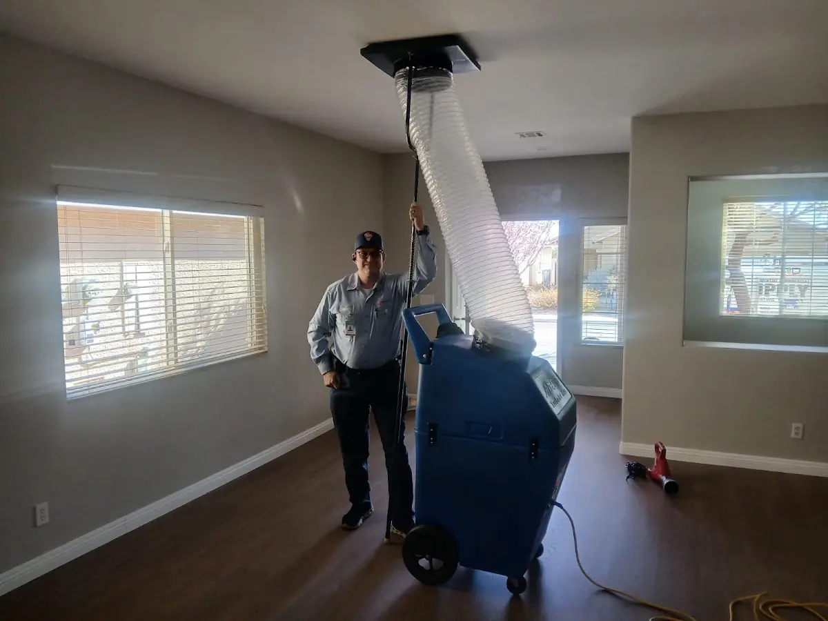 Professional Dryer Vent Cleaning work inside a Sioux Center home